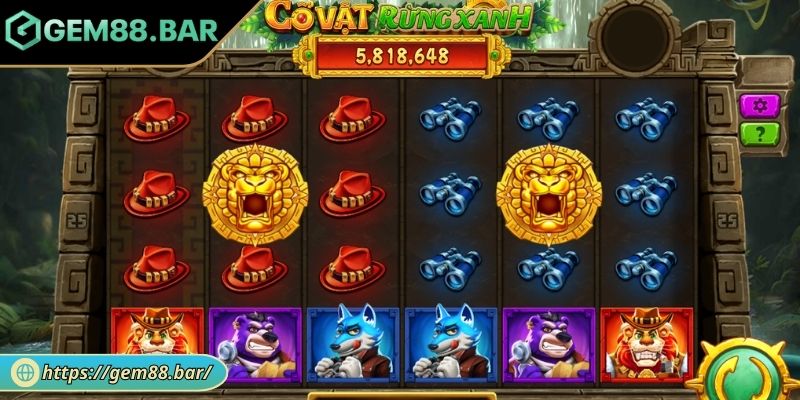 Cổ Vật Rừng Xanh - Biểu Tượng Và Bí Quyết Quay Hũ GEM88 1 Khám phá game Cổ Vật Rừng Xanh GEM88