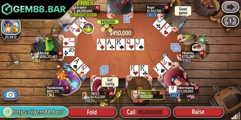 Cách Chơi Poker GEM88 - Hướng Dẫn Chơi Và Chiến Lược 3 Cách chơi Poker quản lý nhịp cược trong từng ván
