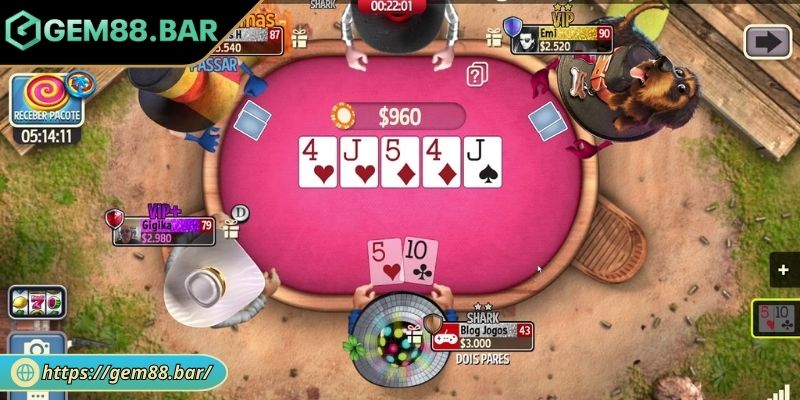 Cách Chơi Poker GEM88 - Hướng Dẫn Chơi Và Chiến Lược 2 Vòng Flop trong Poker